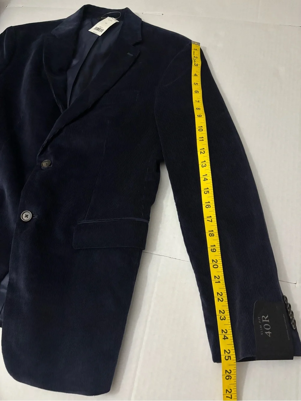Banana Republic Slim Fit Navy Corduroy Blazer Jacket Men’s 40R